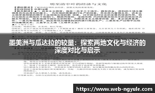 墨美洲与瓜达拉的较量：探索两地文化与经济的深度对比与启示